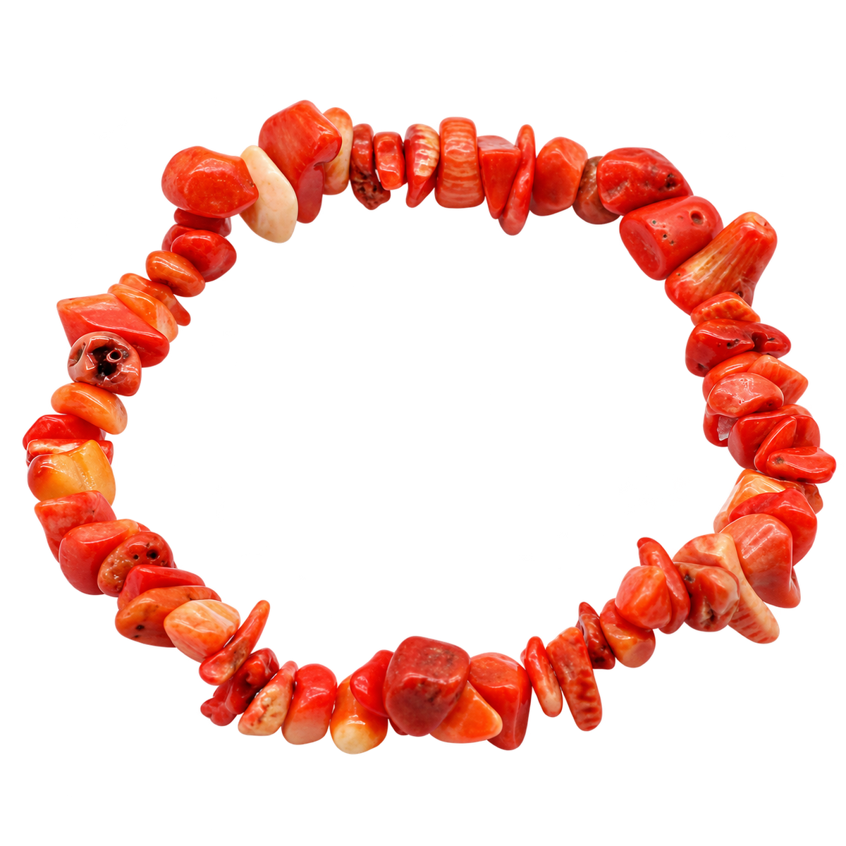 Orange Jasper Chipstone Bracelet