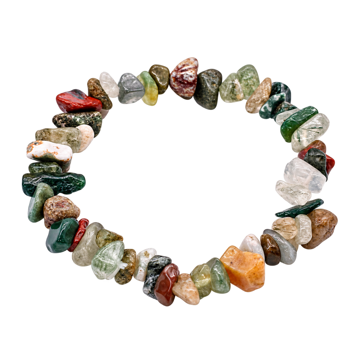 Moss Agate Chipstone Bracelet