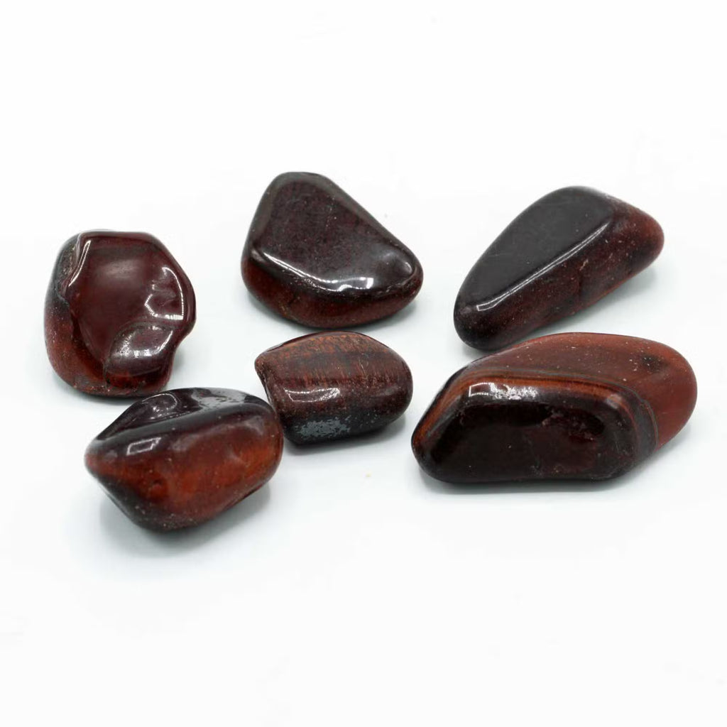 Red Tiger's Eye Tumbled Stones (Set of 6)